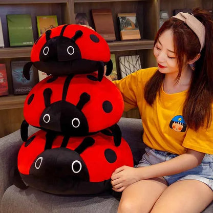 Cute Ladybug Plush Toy – Soft Ladybird Pillow Cushion