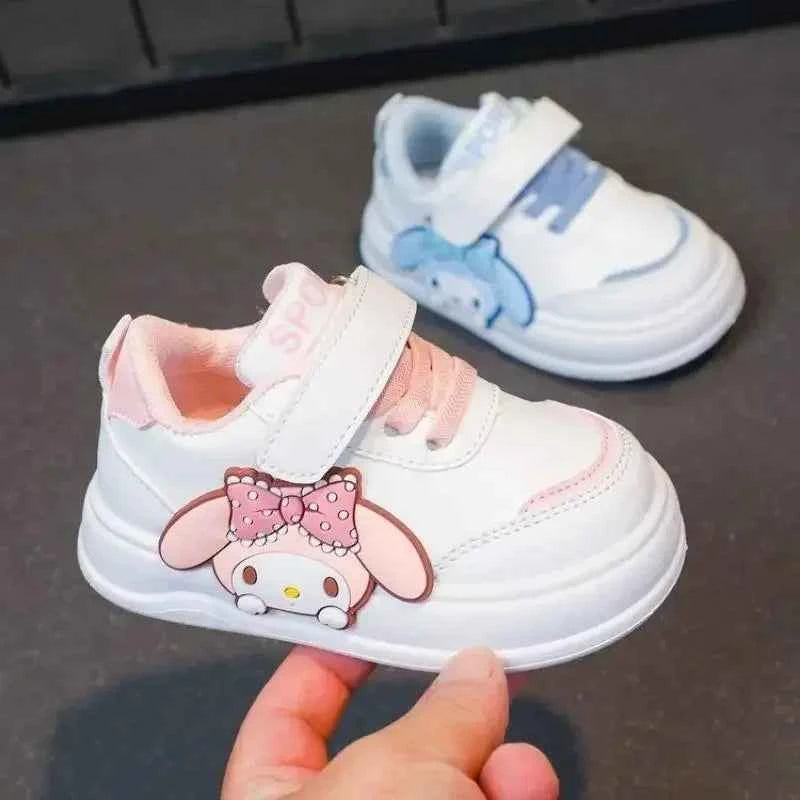 Girl White My Melody Cartoon Sneakers - Anti Slip Soft Bottom Child Sports Shoes