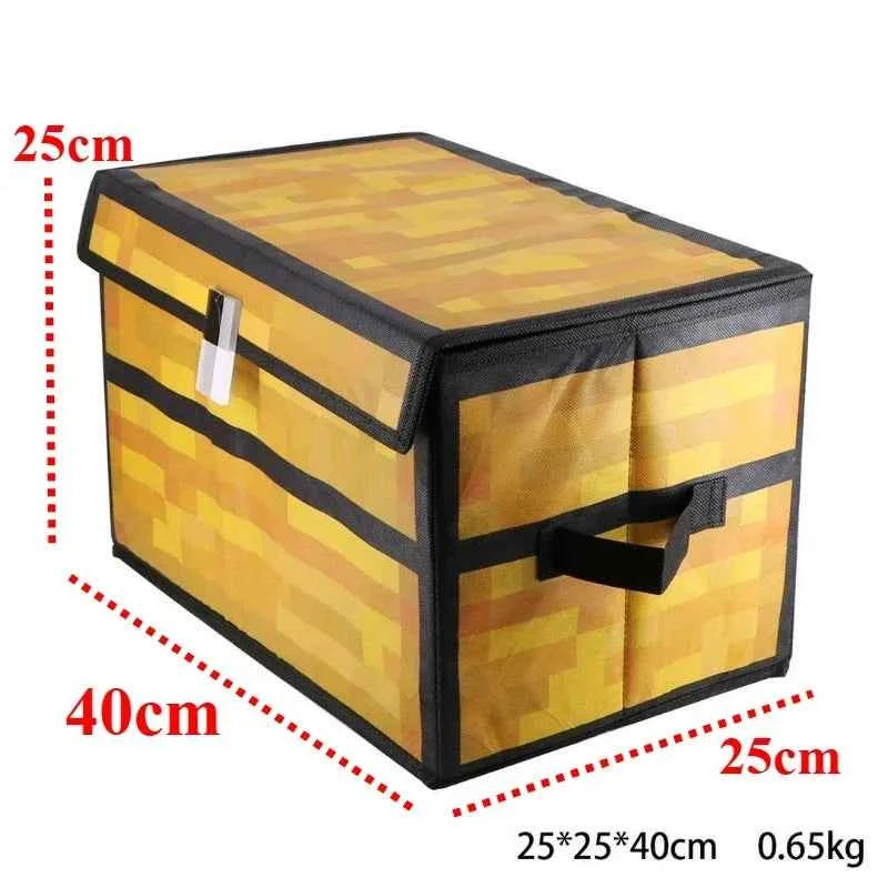 MineCraftion Chest Storage Box Large Capacity Foldable Game yellow
