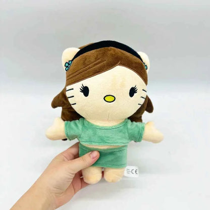 Hello Kitty Ariana Grande Plush Doll (9.45 inches) - Cute Green Dress Figure Stuffed Toy