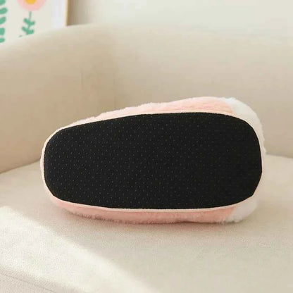 Cute Rabbit Shoes Women Winter Slippers Warm Plush Soft
