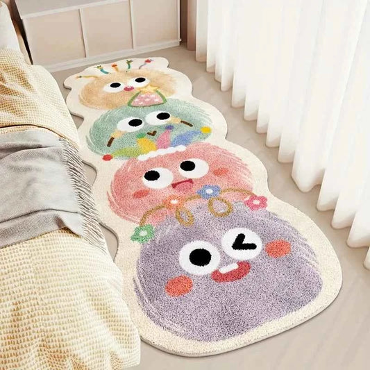 Cute Cartoon Carpet Long Carpet Rug Live Room Bedroom Mat A