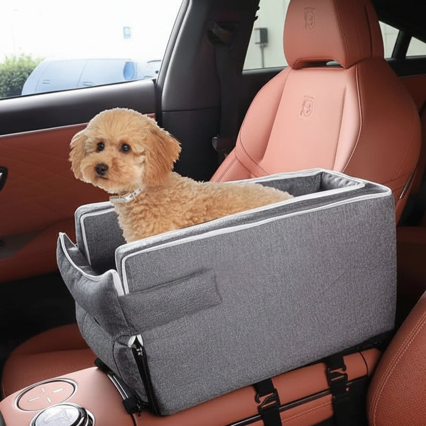 Car Center Console Pet Bed Mat Fiber Pet Safety Seat Cat &