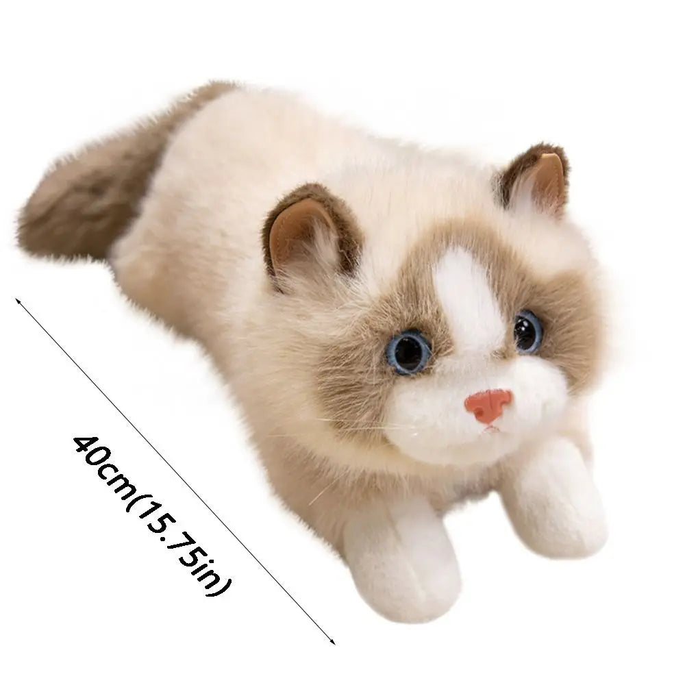 Realistic Cat Plush Toy – Soft Simulation Kitten Stuffed Animal