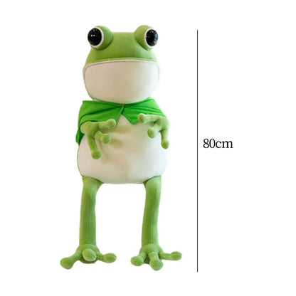 Cute Frog Plush Toy – Hooded Frog Stuffed Animal Pillow