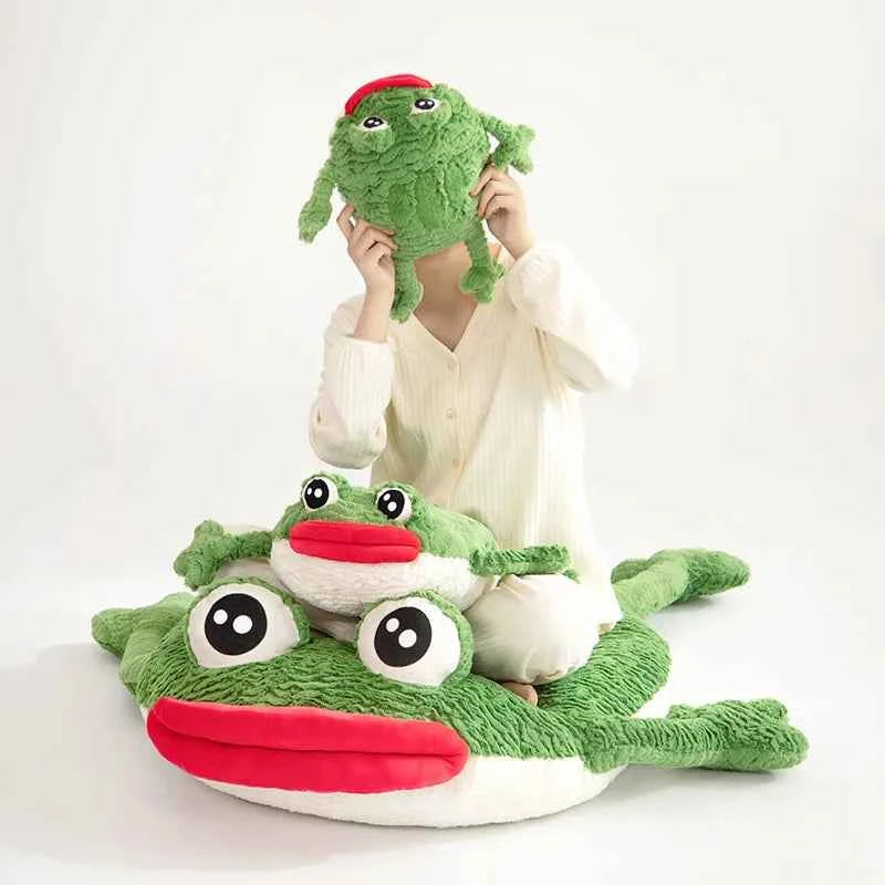 Frog Home Throw Pillow Cushion Sausage Mouth Soft