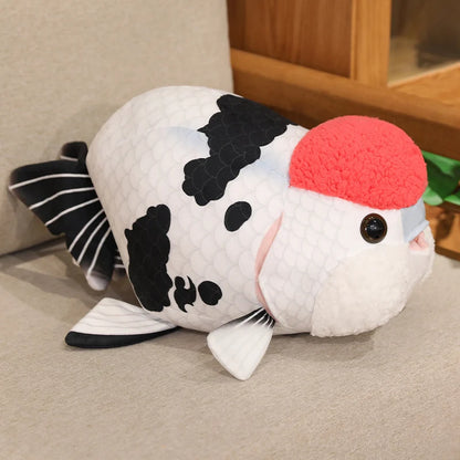 Ranchu Goldfish Plush Pillow – 18.9" (48cm) Fish Cushion Plushie