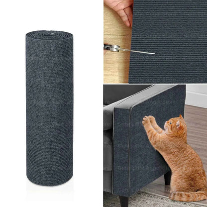40x300cm Cat Scratcher Sofa Protector Cats Scratcher Pad Dark Gray
