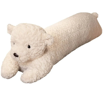 Long Curly Animal Plush Pillow – Giant Stuffed Body Cushion