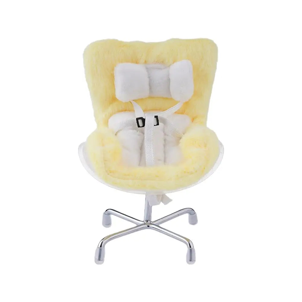 Kawaii Labubu Doll Safety Seat (4.25 in) - Cute Car Decoration & Ob11 Ornament Gift