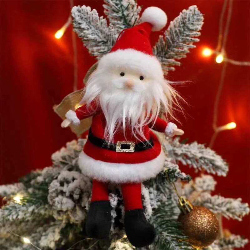 Cute Christmas Elves Stuffed Plush Dolls - Xmas Tree Hanging Ornament & Party Decor