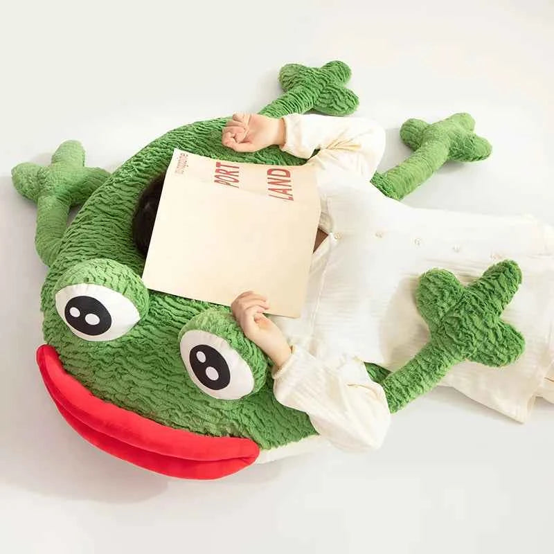 Frog Home Throw Pillow Cushion Sausage Mouth Soft
