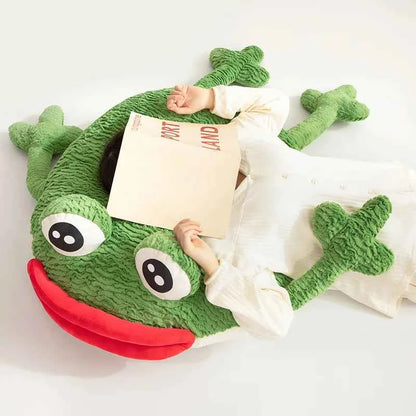 Frog Home Throw Pillow Cushion Sausage Mouth Soft