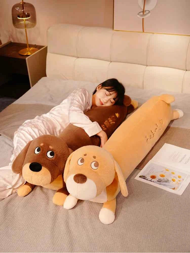 Dachshund Long Plush Toy – Soft Stuffed Dog Body Pillow Sleeping Cushion (80cm)