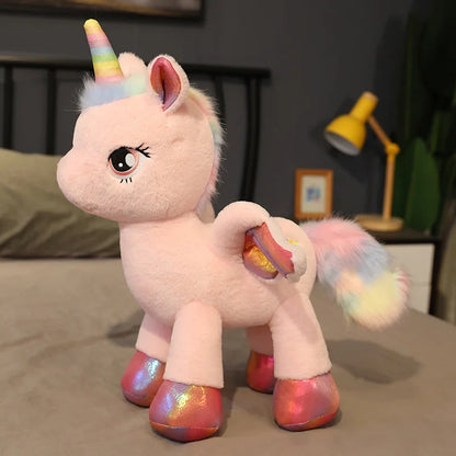 Rainbow Pegasus Unicorn Plush Toy – Magical Winged Pony Stuffed Animal