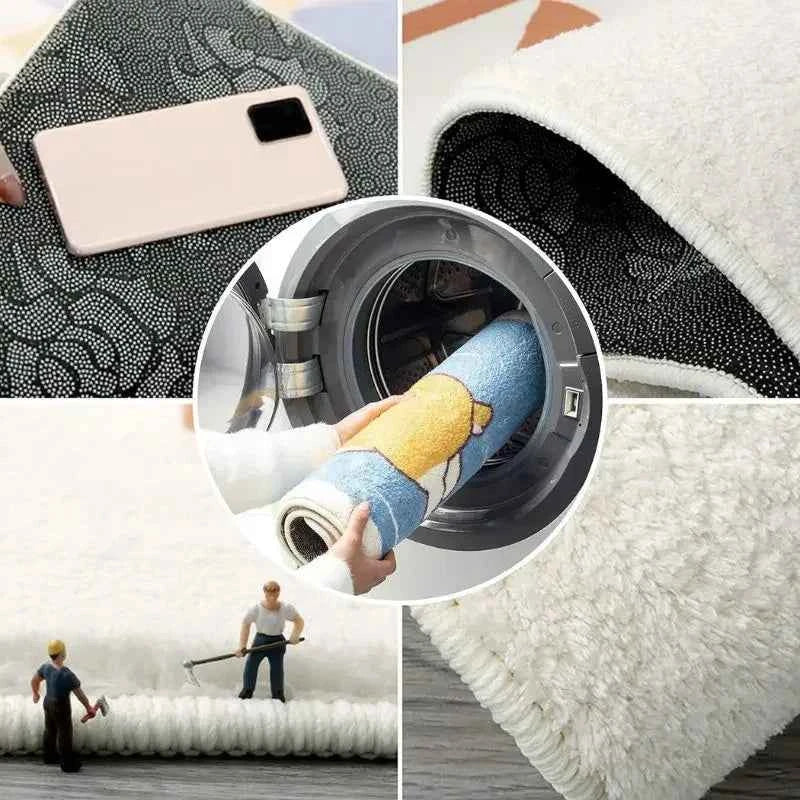 Cute Capybara Rug Warmth-Retaining & Non-Slip Bedroom & Mat