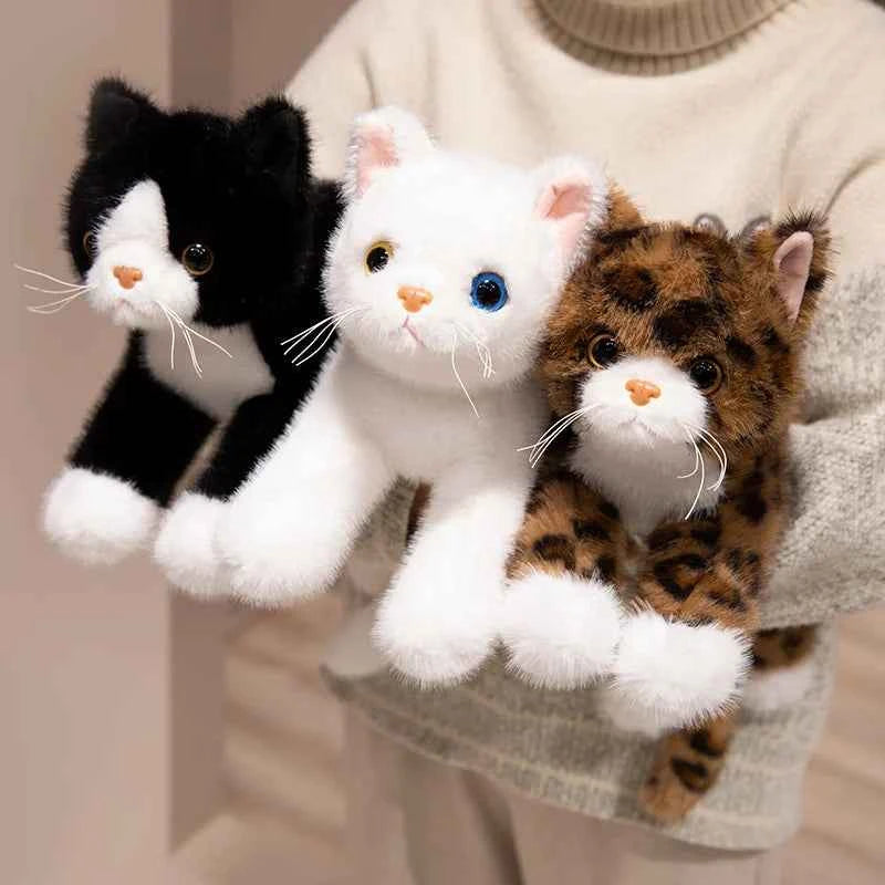 Lifelike Cat Plush Toy – Premium Fluffy Kitten Stuffed Animal (8 Styles)