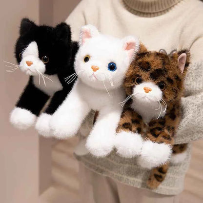 Lifelike Cat Plush Toy – Premium Fluffy Kitten Stuffed Animal (8 Styles)