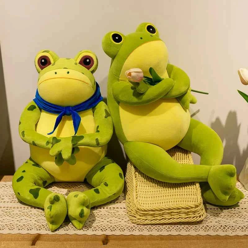 50cm Cute Cozy Frog Plushies Soft Stuffed Animal Funny Frog