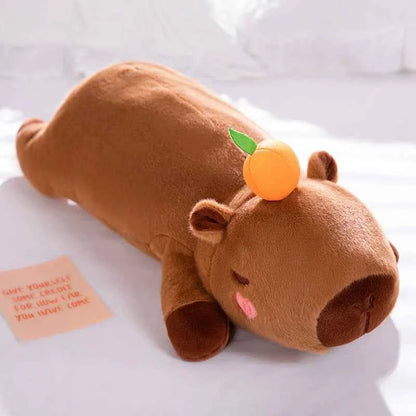 Giant Kawaii Capybara Plush Pillow (23.6-39.4 in) - Cute Stuffed Animal Decor Gift