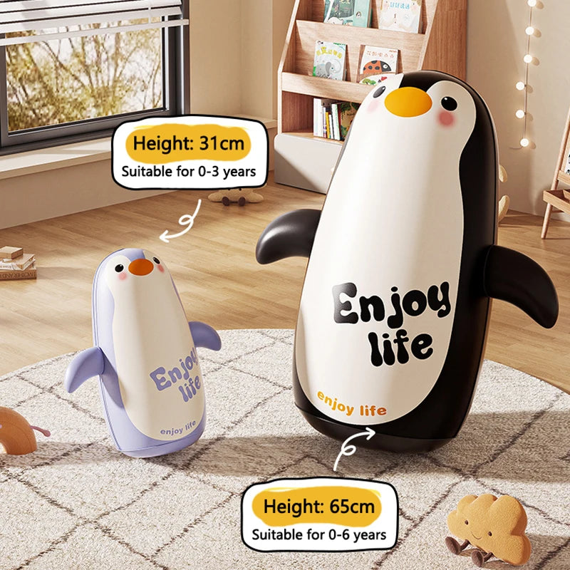 Kawaii Panda Inflatable Punching Bag Tumbler – Kids Boxing Wobbler Bop Bag Indoor Outdoor Toy (2 Sizes)