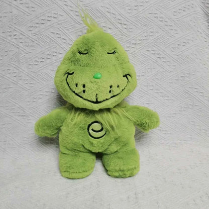 Highland Cow Plush Toy Music Soothing Breathing Doll Grinch Plush Toy Sleep Companion Sound and Light Doll Room Decor Toys Gifts