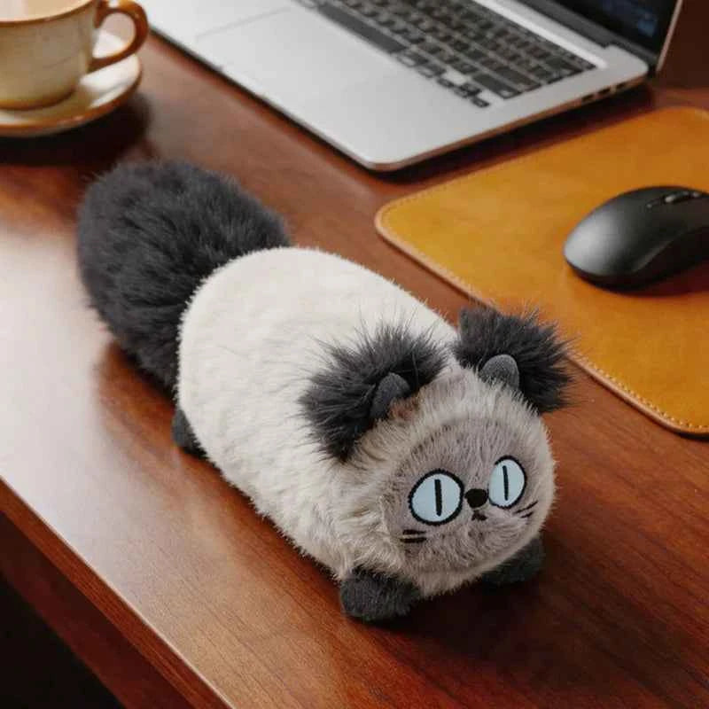 Kawaii Brown Cat Plush Pillow – 30 cm or 46 cm