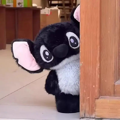 Black Space Creature Plush Doll – Soft Cartoon Sleep Companion Toy