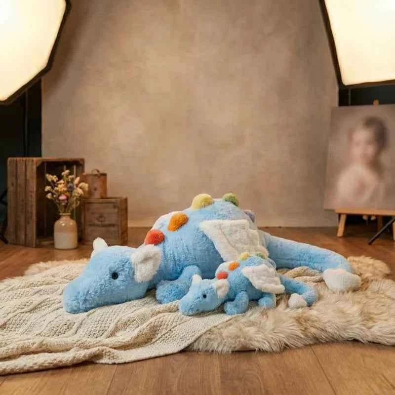 Sky Dragon Plush Toy – Cute Soft Dragon Stuffed Animal Pillow