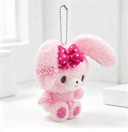 Kawaii Cat & Bunny Plush Keychain Bubble Bunny