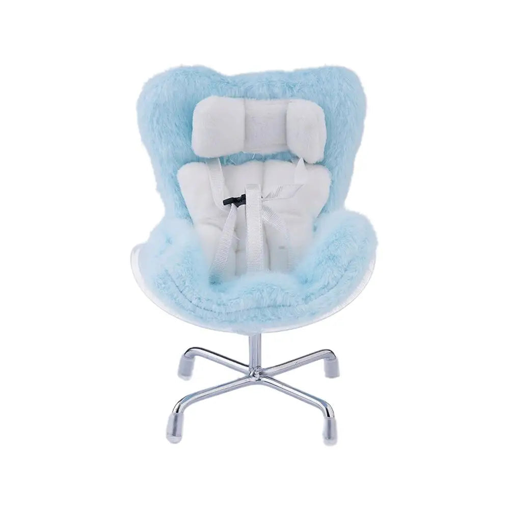 Kawaii Labubu Doll Safety Seat (4.25 in) - Cute Car Decoration & Ob11 Ornament Gift