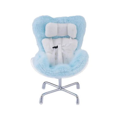 Kawaii Labubu Doll Safety Seat (4.25 in) - Cute Car Decoration & Ob11 Ornament Gift