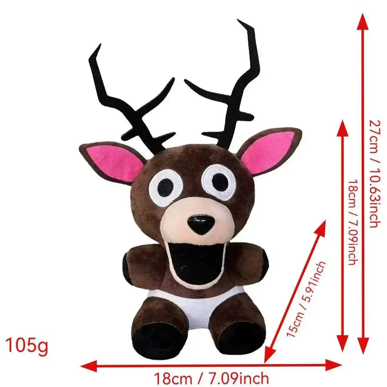 Forest Animal Plush Toy – Elk Deer & Owl Stuffed Doll little Elk