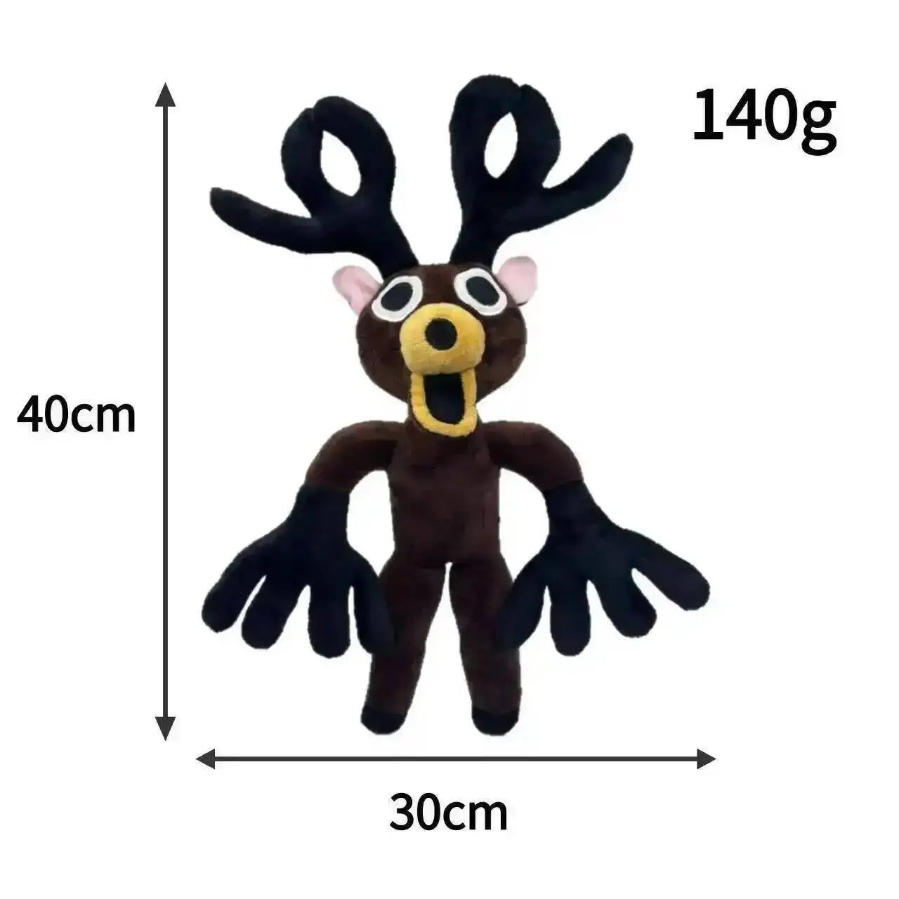 Forest Animal Plush Toy – Elk Deer & Owl Stuffed Doll Standing Elk