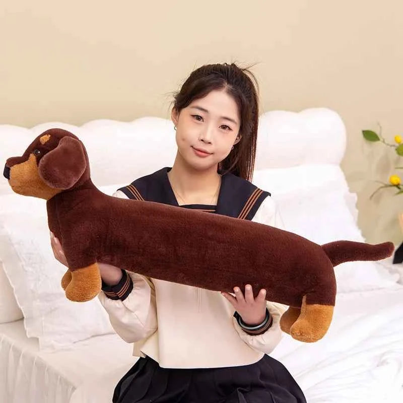 Dachshund Plush Long Pillow – Giant Sausage Dog Body Pillow Stuffed Animal