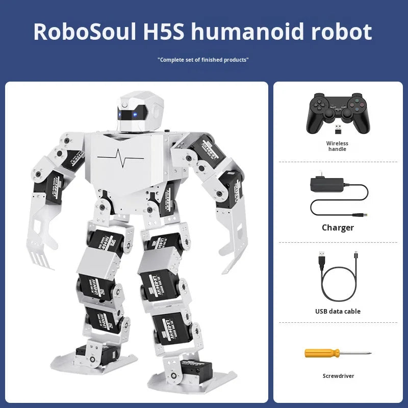H5S Humanoid Dance Robot – 16-Servo Bipedal Bionic Robot with 40+ Dance Moves & Educational Programming