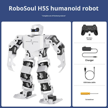 H5S Humanoid Dance Robot – 16-Servo Bipedal Bionic Robot with 40+ Dance Moves & Educational Programming