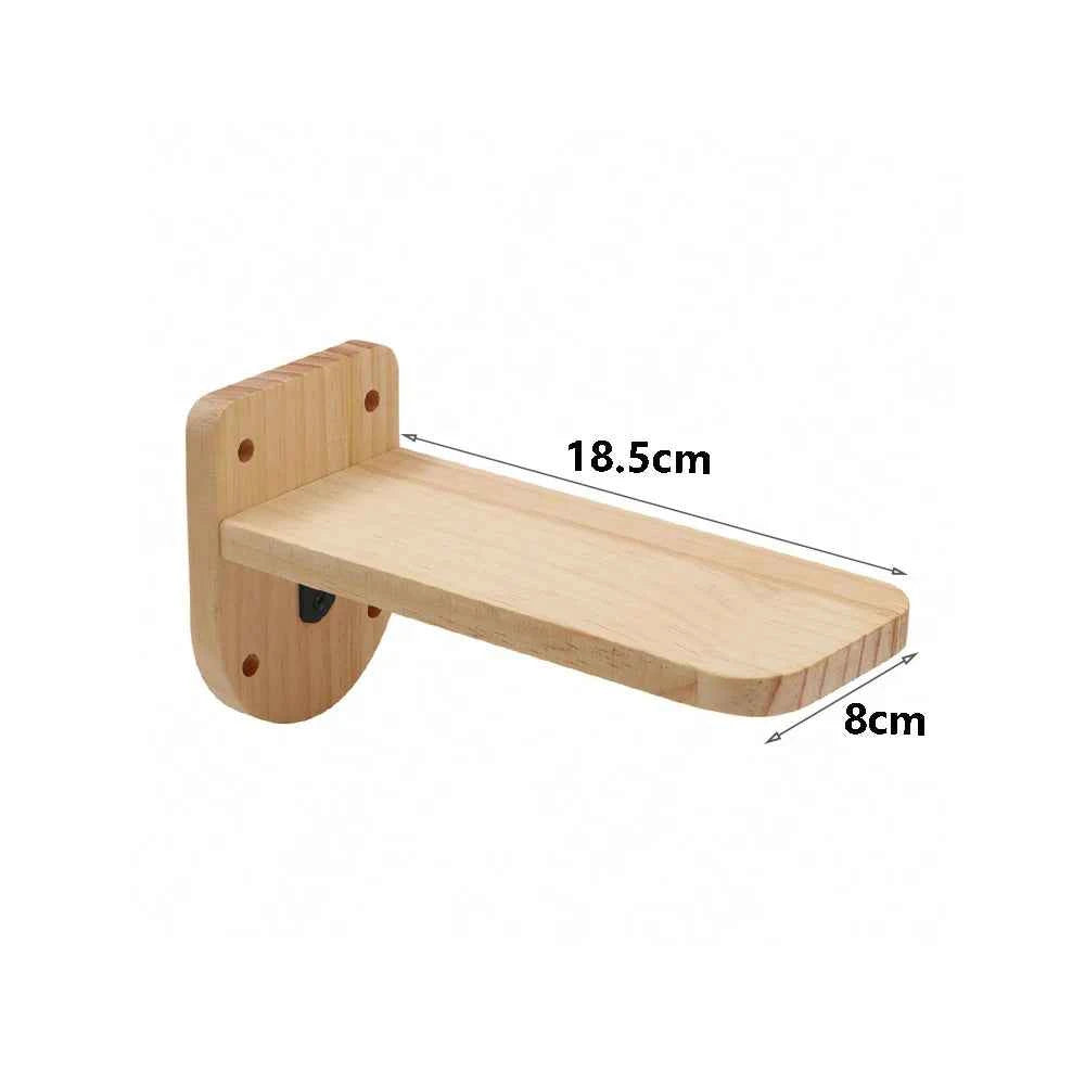 1 Piece Wall-mounted Cat Climbing Rope Solid Wooden Pedals cat pedal 1 China Mainland
