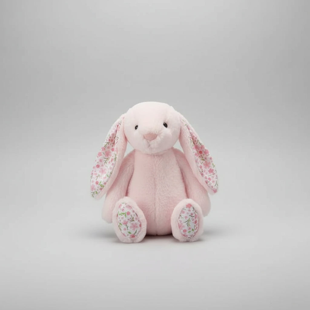 Bonnie Rabbit Plush Toys Soft Floral Ears Bunny Stuffed Dolls Cartoon Plushies Cute Kid Birthday Gifts Home Decor