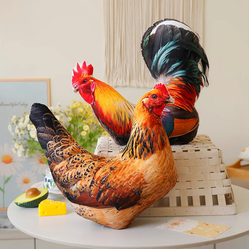 Simulation 3D Birds Plush Toys Soft Stuffed Animals Goose