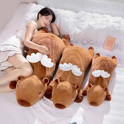 Giant Kawaii Capybara Plush Pillow (23.6-39.4 in) - Cute Stuffed Animal Decor Gift