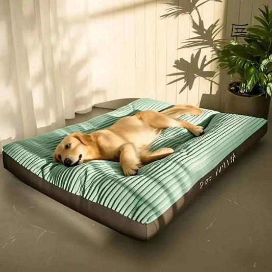 Big Dog Mat Corduroy Pad for Medium Large Dogs Oversize Pet Sleeping Bed Big Thicken Dog Sofa Removable Washable Pet Supplies Green China Mainland