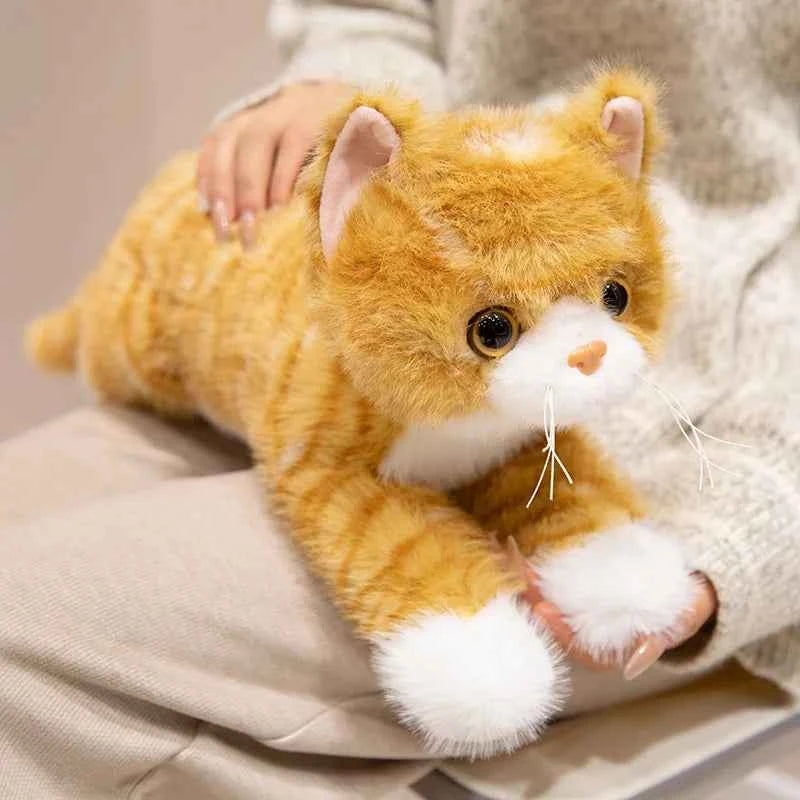Lifelike Cat Plush Toy – Premium Fluffy Kitten Stuffed Animal (8 Styles)