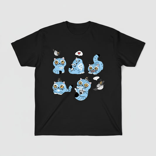 Kpop Demon Hunter T-shirt Summer New HD Tiger Print Pure Cotton Breathable T-shirt for Men and Women Round Neck Casual Soft Top