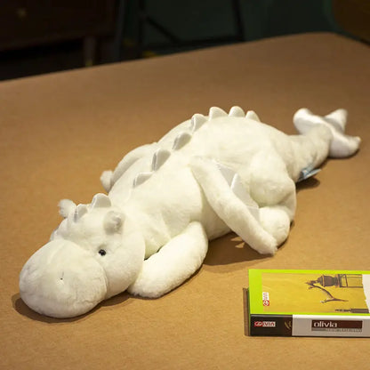 Giant Flying Dragon Plush Toy – 150cm Long Stuffed Pillow White