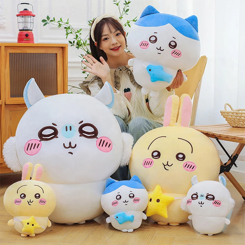 Kawaii Plush Doll Pillow – Soft Cartoon Animal Plush Toy
