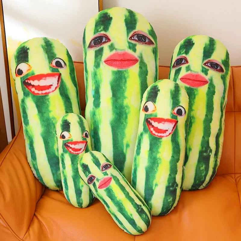 Funny Cucumber Plush Pillow – Long Vegetable Body Cushion