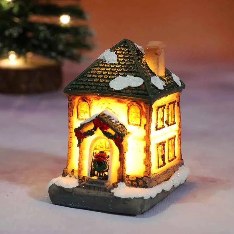 Cute Christmas House LED Night Light (2.4-3.5 in) - Home Ornaments Xmas Gift