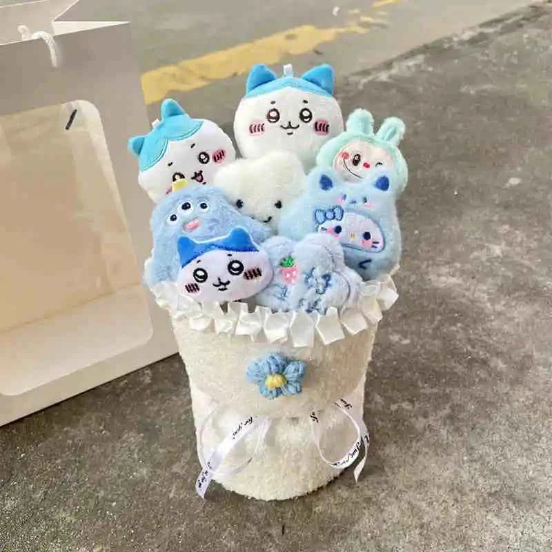 Hot Chiikawa/Usachi/Little Eight Plush Doll Bouquet - Creative Best Friends Gift