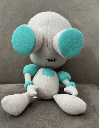 Green Alien Plush Toy – 3D Eyes Soft Stuffed Doll White Green 11.0" (28cm)